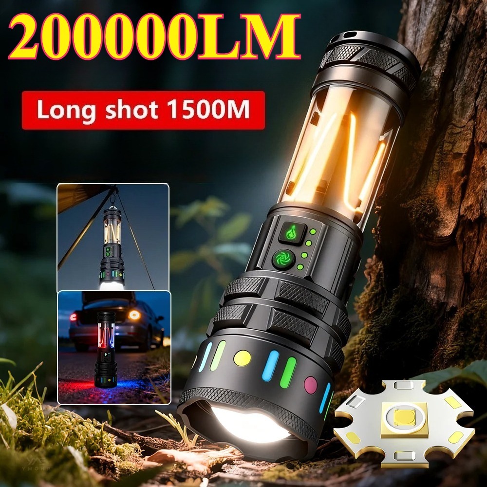 Power Bank - Powerful Ultra Bright LED Flashlight Type-C