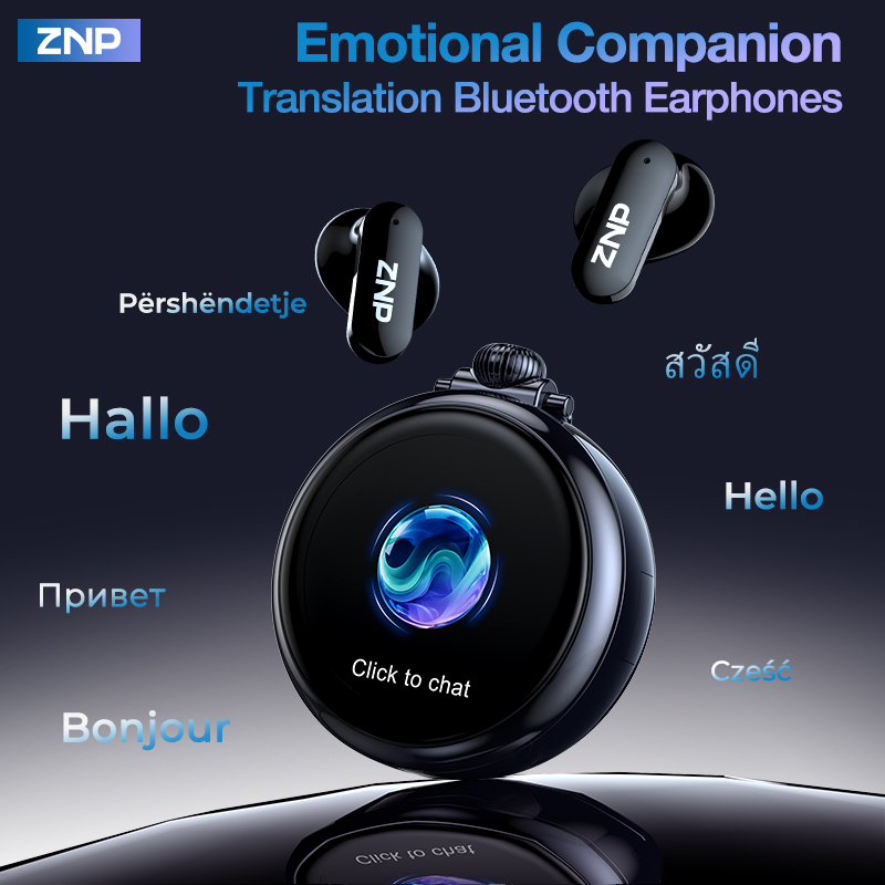 Headphones Wireless - 2026 Latest ZNP Wireless AI Translator