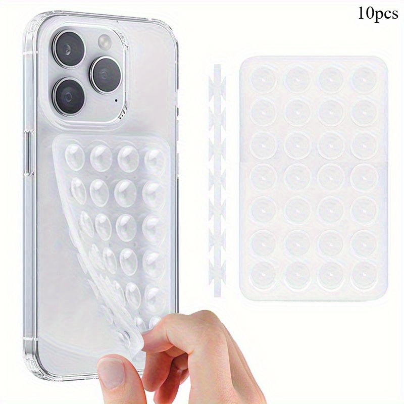 Phone Holder - 10Pcs Double-Sided Silicone Suction Phone Holder