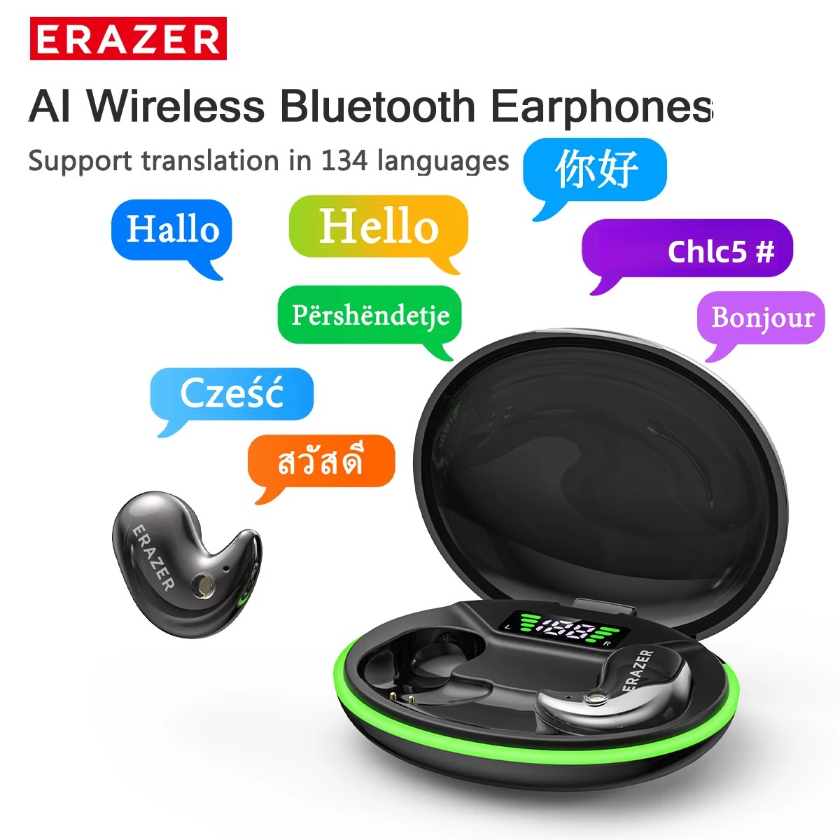 Wireless Charger - EARZER XF58 In-Ear Bluetooth Headphones With