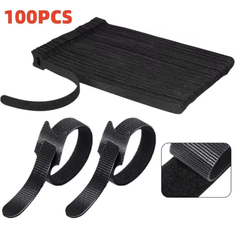 Cable Organizer - 100pcs Releasable Cable Organizer Ties Mouse