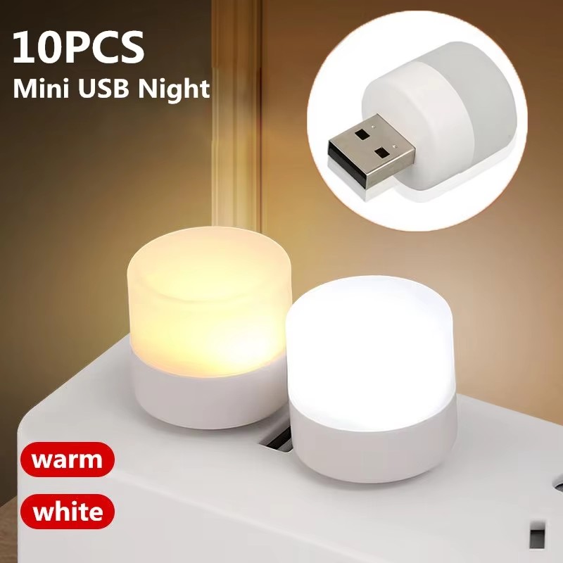 Usb Hub - 1/10Pcs Mini USB Night Light Warm