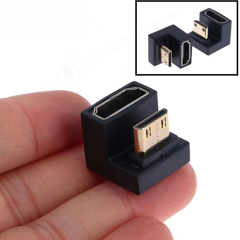 Hdmi Adapter - HDMI-Compatible Adapter 360 Degree Angled U-shaped