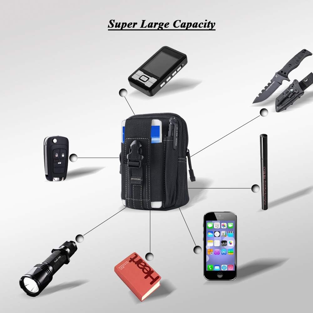 Tactical Molle Belt Pouch Mili - Phone Holder recension och pris
