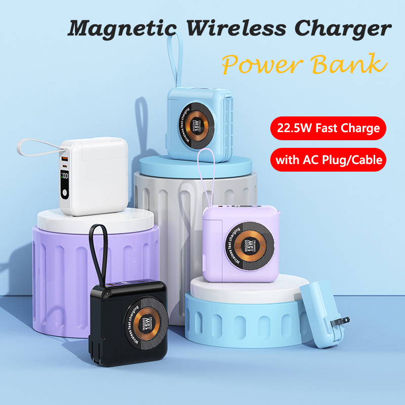 Magnetic Wireless Mini Power B - Power Bank recension och pris