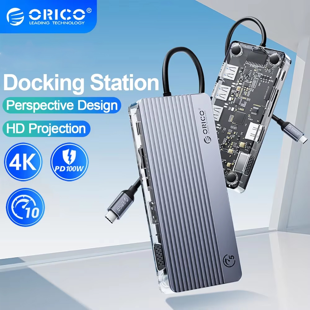 ORICO Transparent USB C Dockin - Usb Hub recension och pris