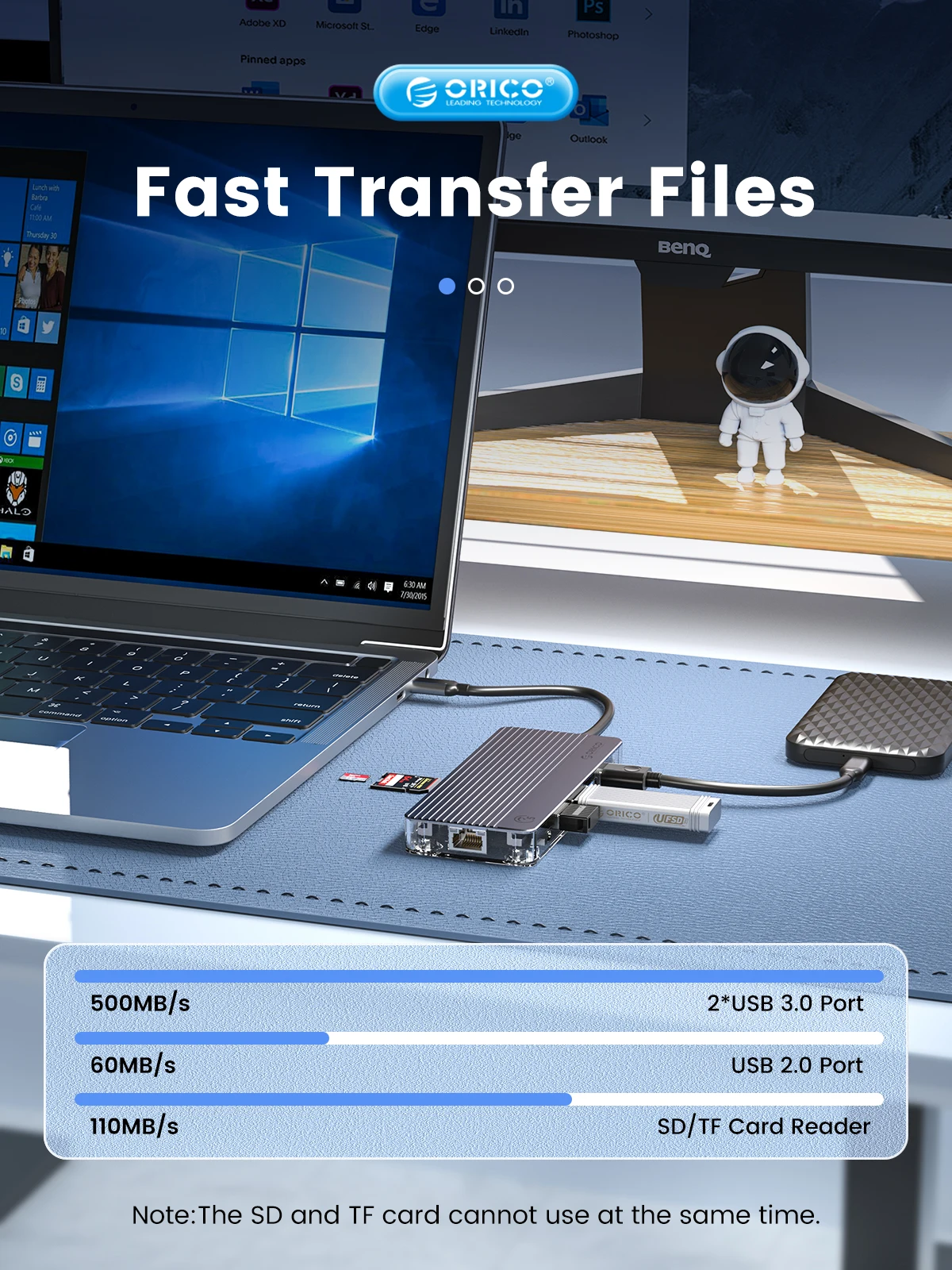 ORICO Transparent USB C Dockin - Usb Hub recension och pris