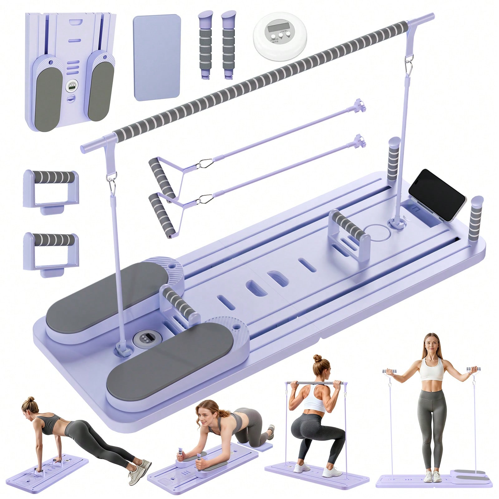 Pilates Reformer With Bar, Pil - Phone Holder recension och pris