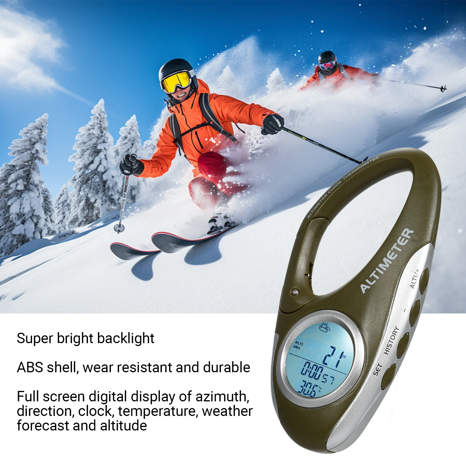Electronic Altimeter Carabiner - Electronics And Gadgets Ce recension och pris