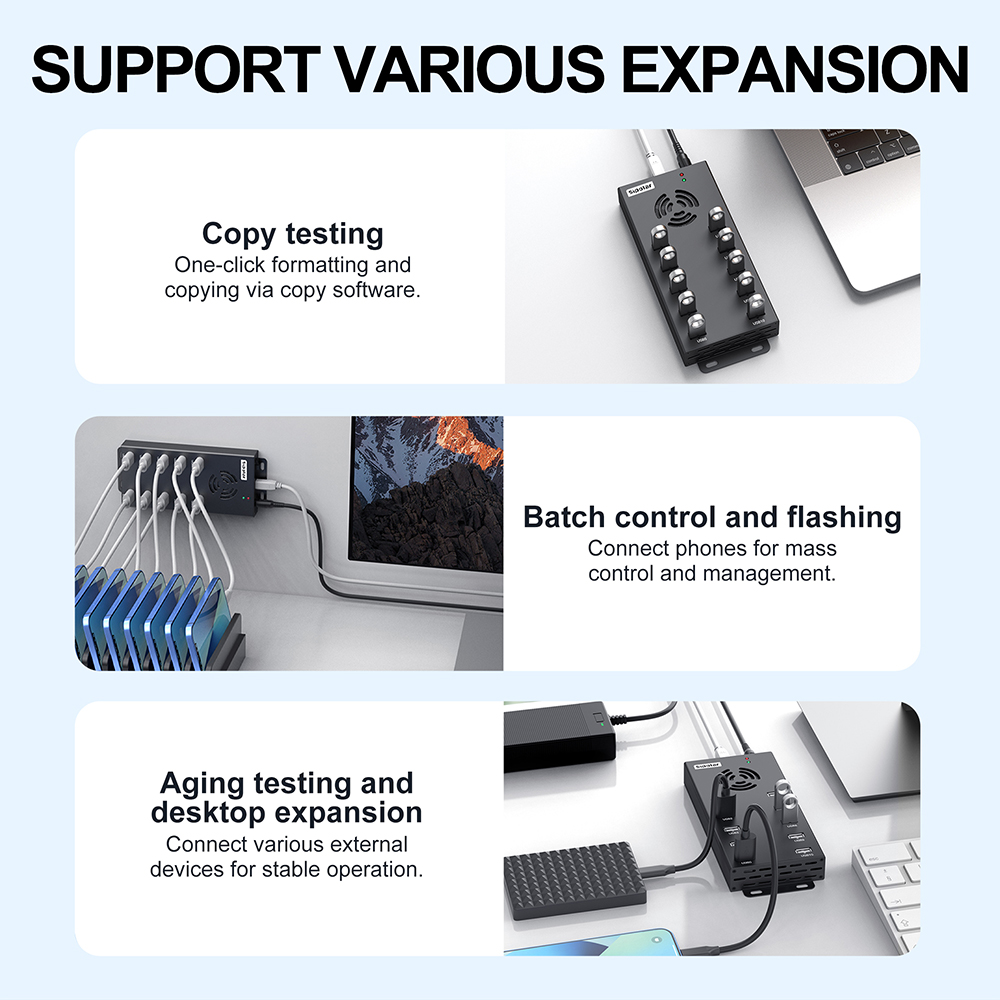 10 Port Fast Charging USB Hub  - Usb Hub recension och pris