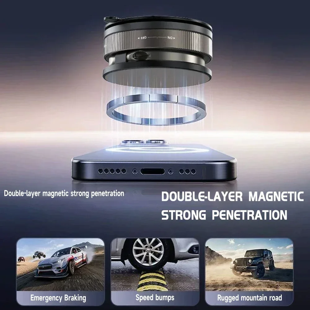 Upgraded 360°Vacuum Magnetic P - Phone Holder recension och pris