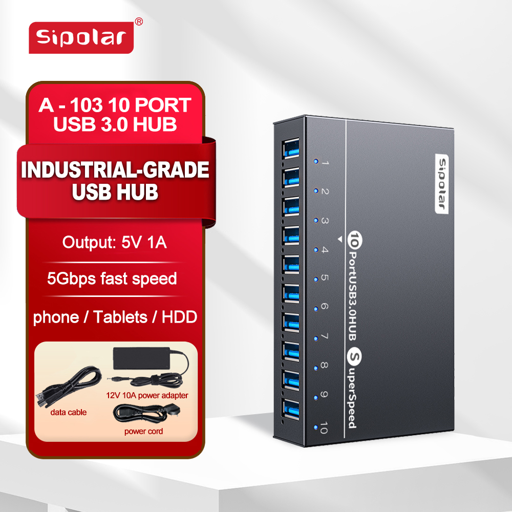 A103 Sipolar  10 Port   Usb Hu - Usb Hub recension och pris