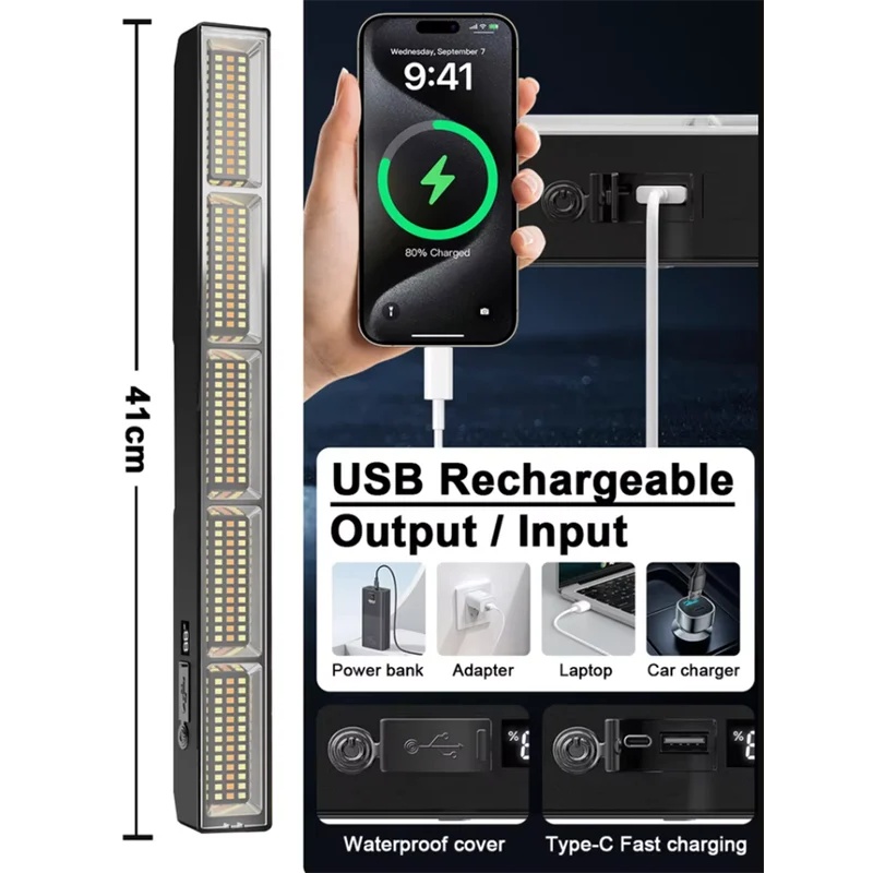 41cm Magnetic LED Work Light B - Power Bank recension och pris