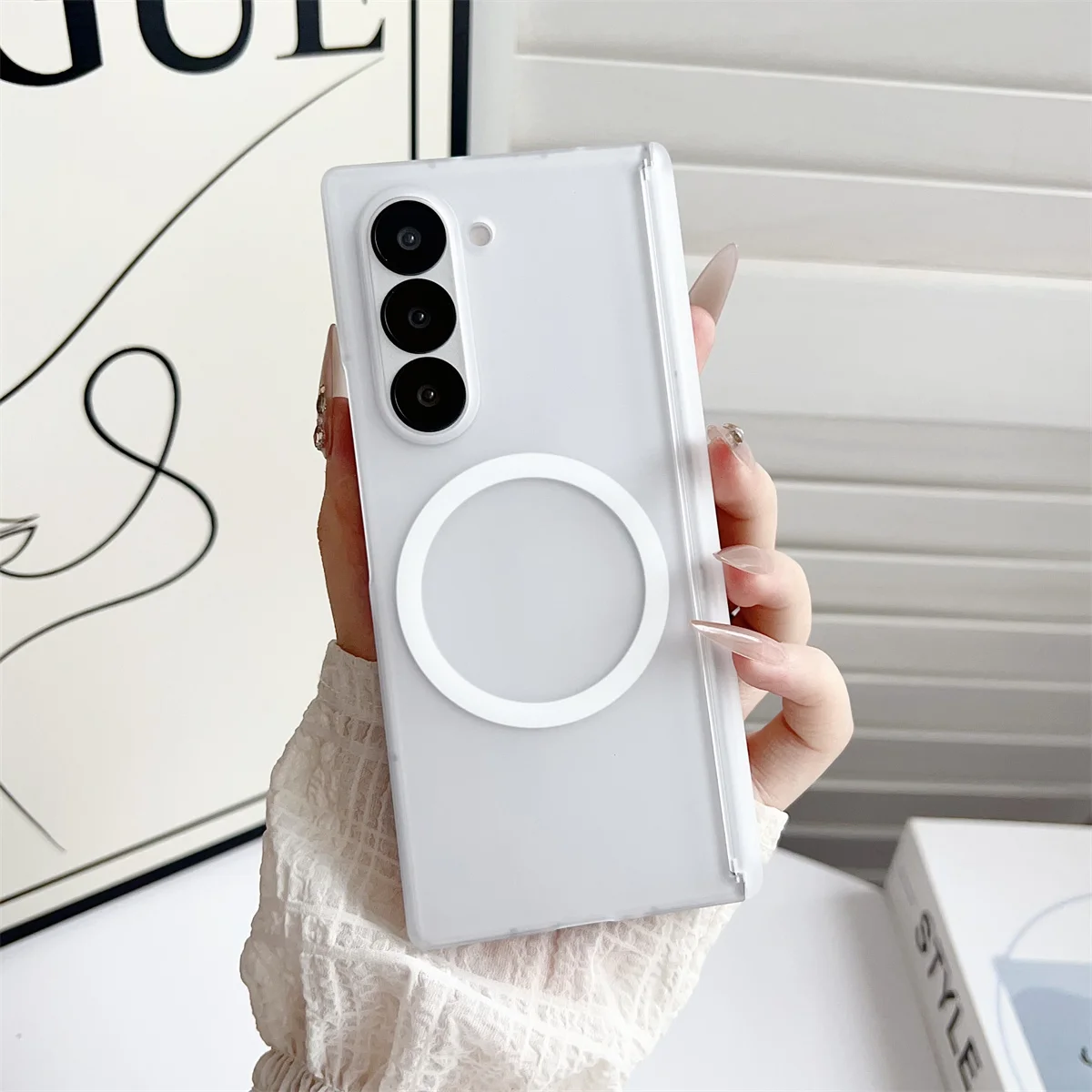 Magnetic Phone Case Frosted Tr - Wireless Charger recension och pris
