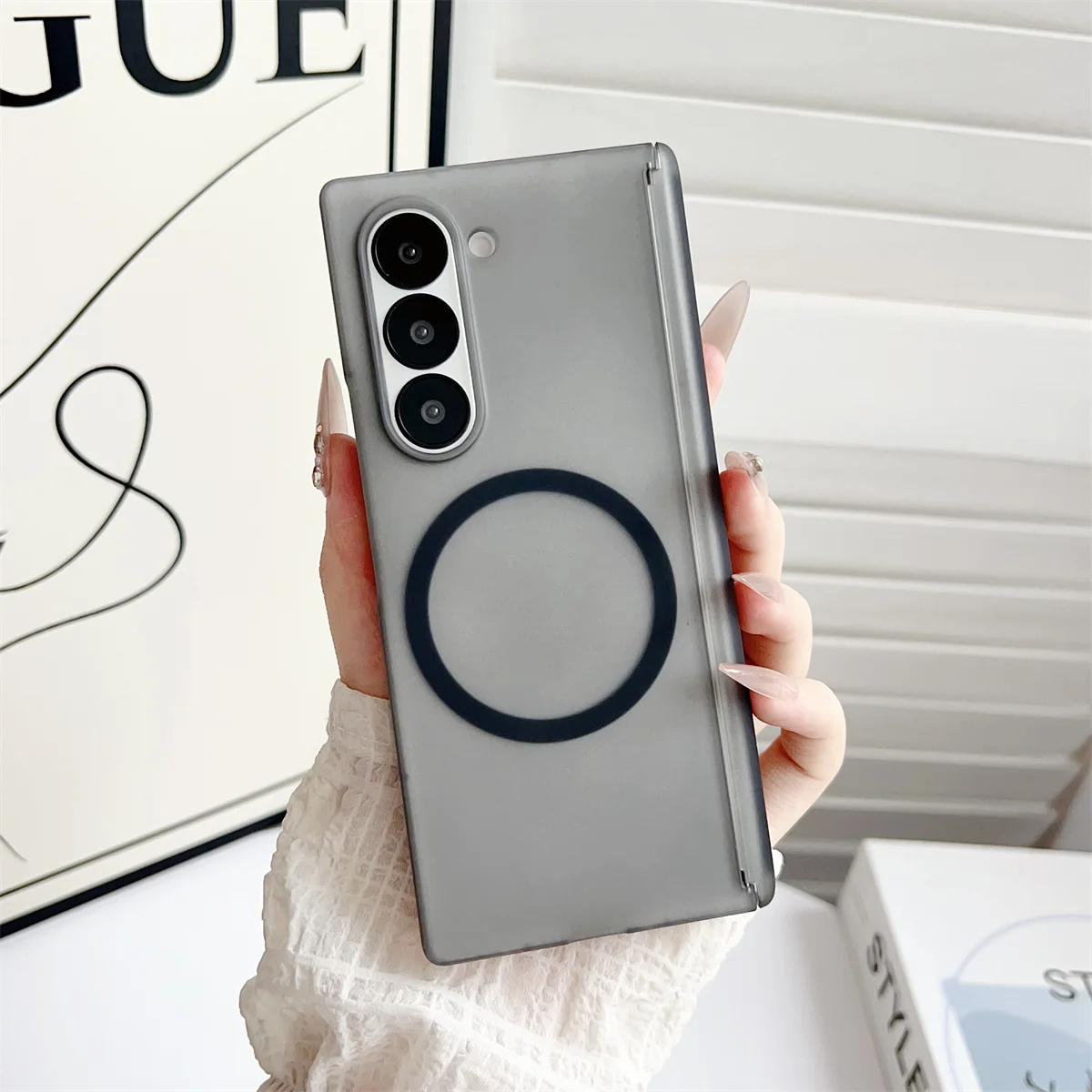 Magnetic Phone Case Frosted Tr - Wireless Charger recension och pris