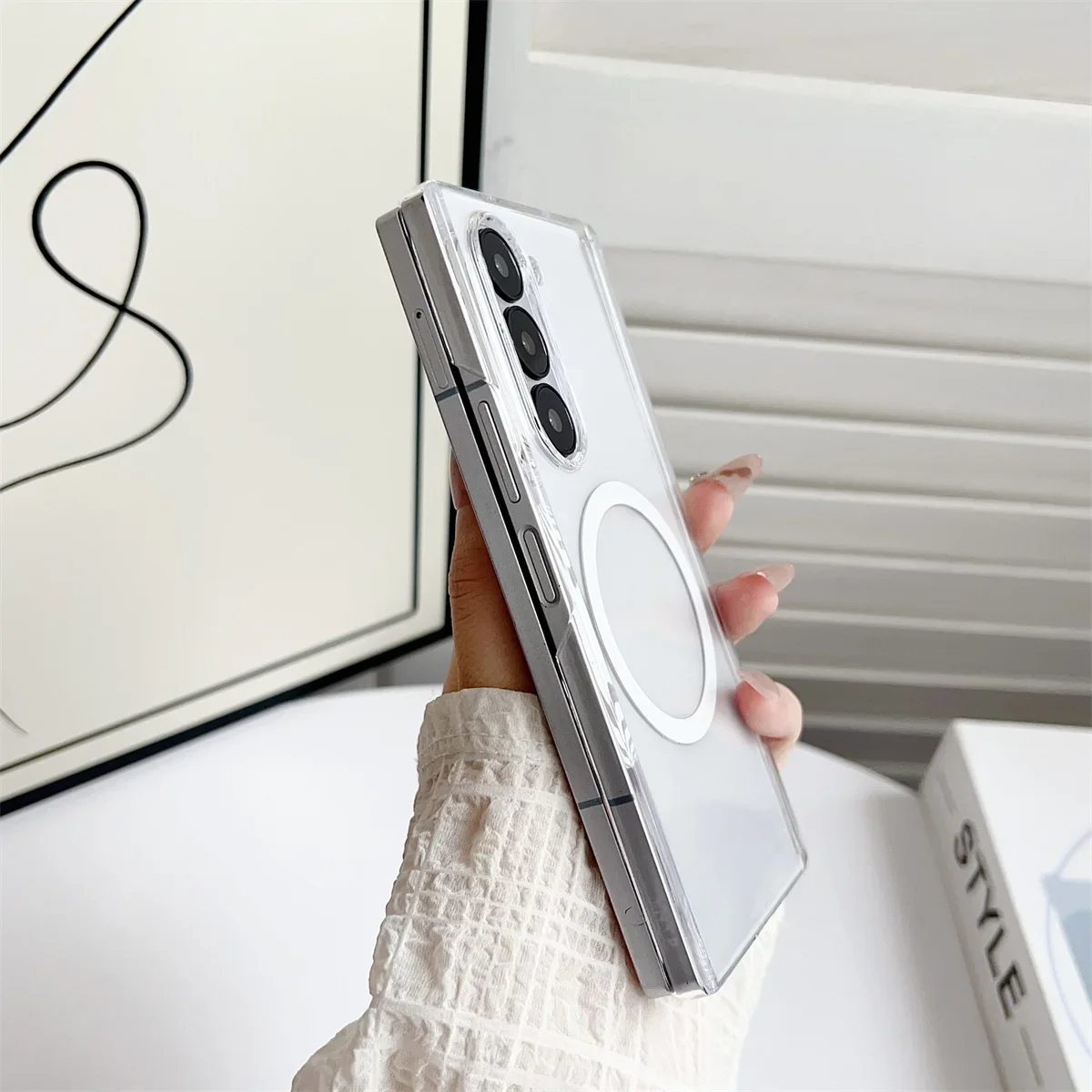 Magnetic Phone Case Frosted Tr - Wireless Charger recension och pris