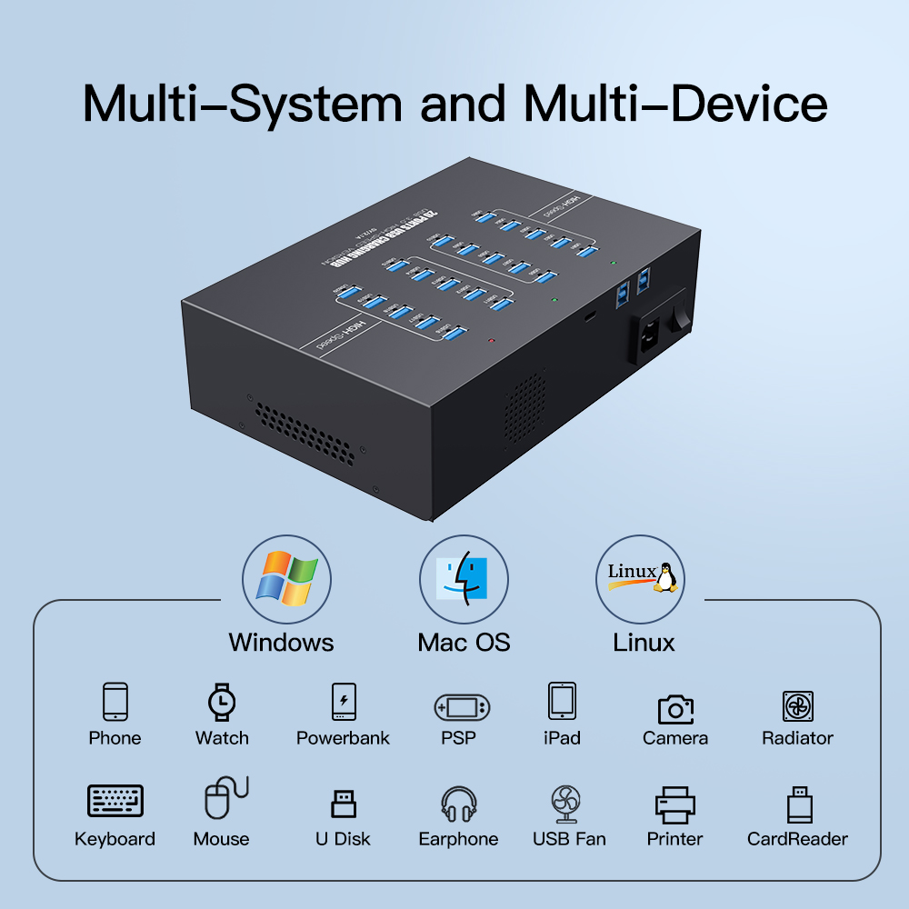 20-Port USB 3.0 Charging Hub w - Usb Hub recension och pris