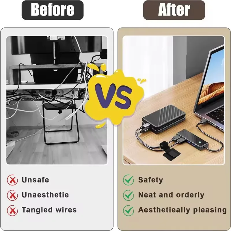 4-40 Sets Cable Management Und - Cable Organizer recension och pris
