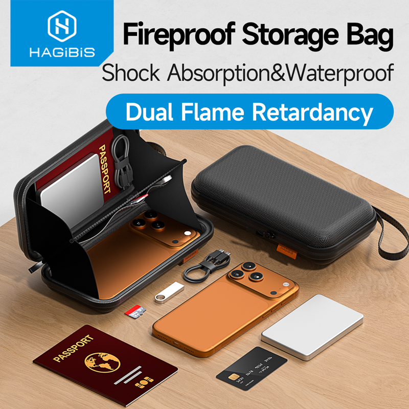 Hagibis Fireproof Storage Bag  - Power Bank recension och pris
