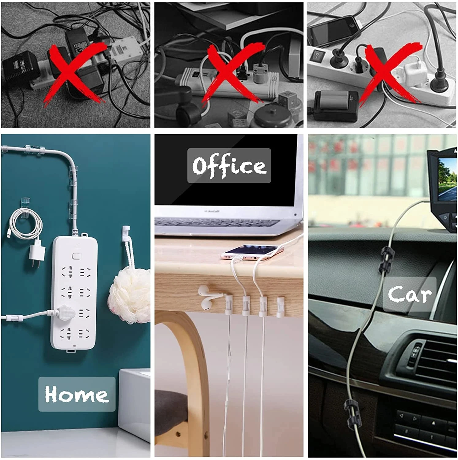 small Cable Organizer Clips Wi - Cable Organizer recension och pris