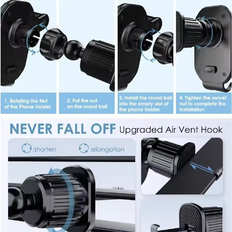 Universal Car Hook Base Phone  - Phone Holder recension och pris