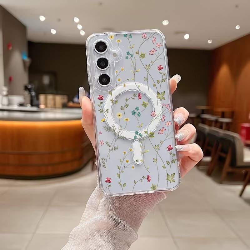 Floral Pattern Magnetic Phone  - Wireless Charger recension och pris