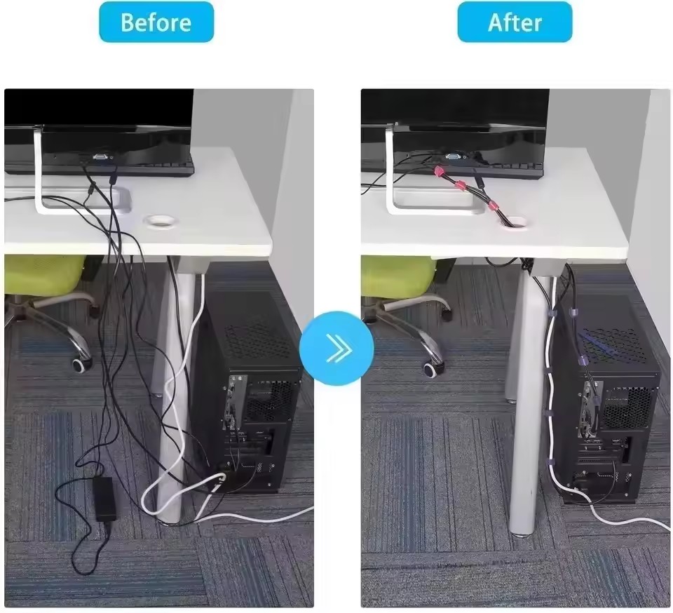 100pcs Releasable Cable Organi - Cable Organizer recension och pris