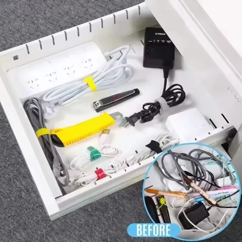 100pcs Releasable Cable Organi - Cable Organizer recension och pris