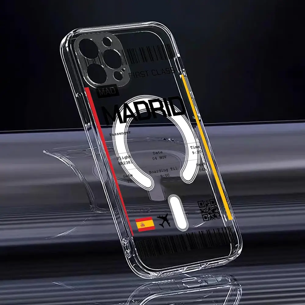 Travel Plane Ticket Spain Phon - Wireless Charger recension och pris