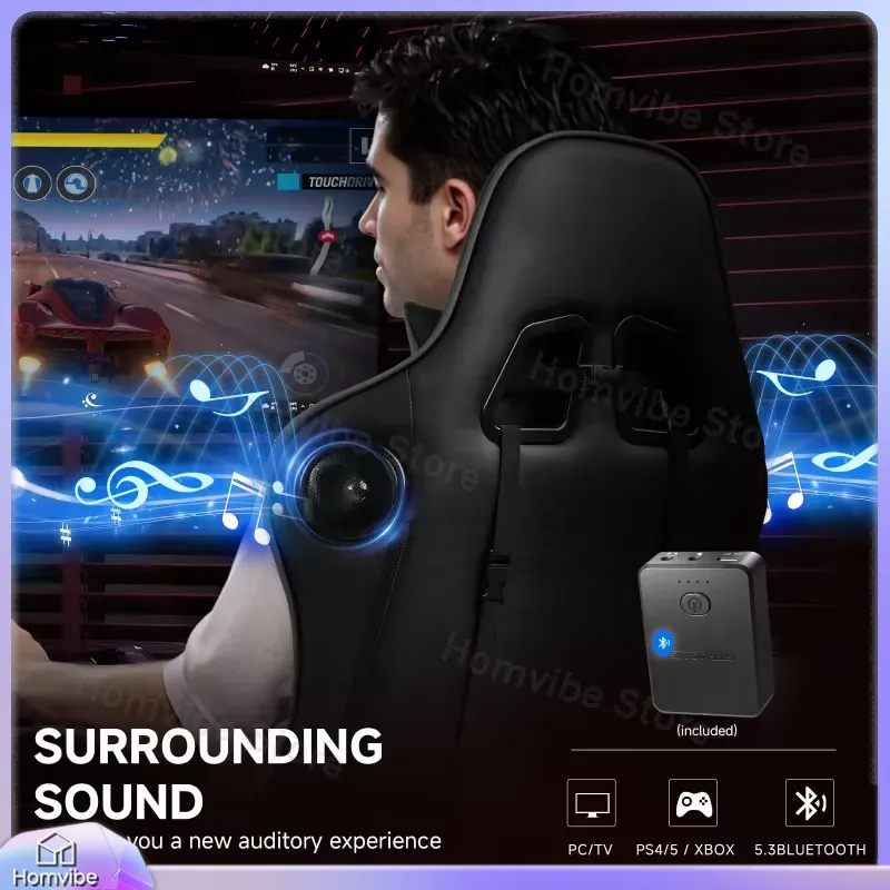 Ergonomic Gaming Chair with Bl - Bluetooth Speaker recension och pris