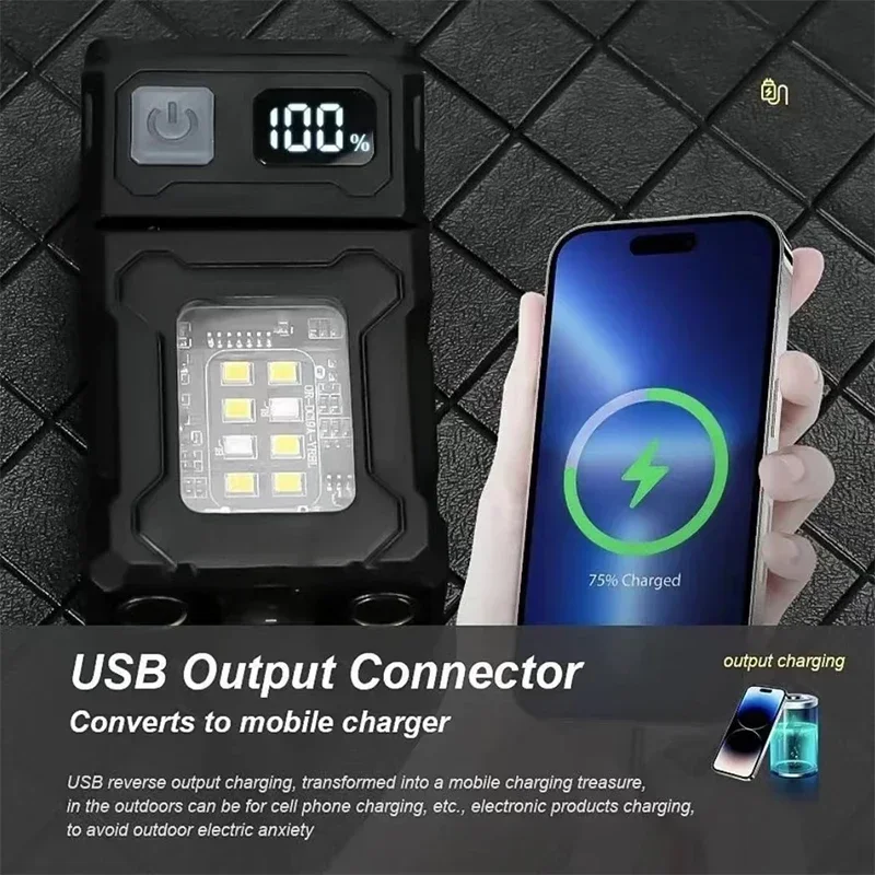 Magnetic Torch Light Work Ligh - Power Bank recension och pris