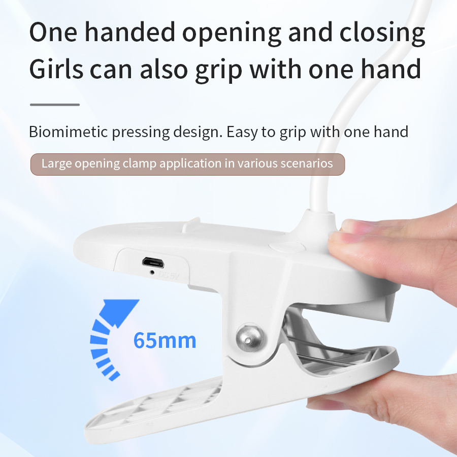 LED Clip Desk Lamp 360° Flexib - Phone Holder recension och pris