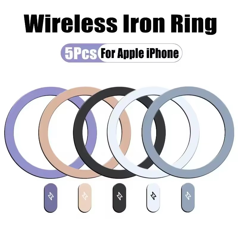 5/1Pcs Metal Plate Sticker Rin - Wireless Charger recension och pris