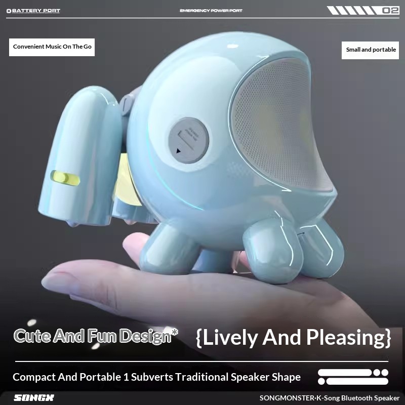 SONGX SONGMONSTER Cute Robot K - Bluetooth Speaker recension och pris